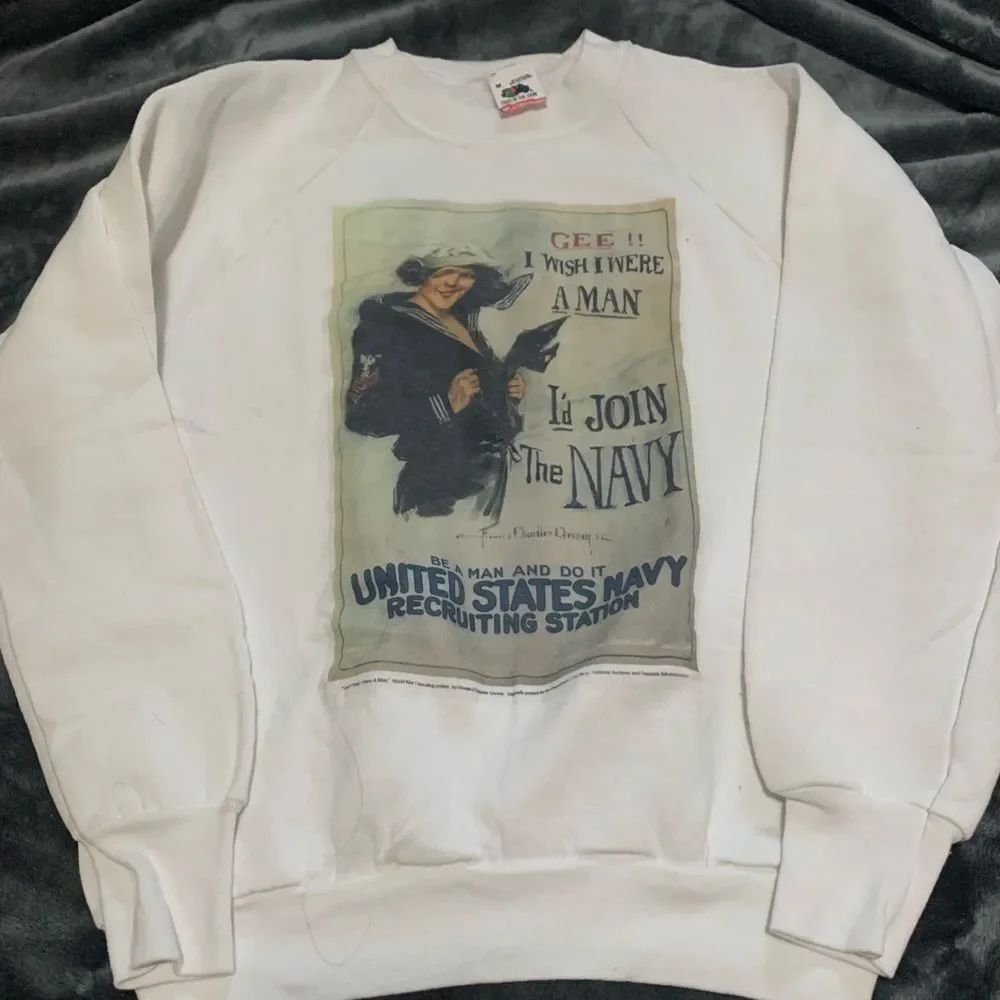 Vintage feminist vintage army vintage American sweatshirt